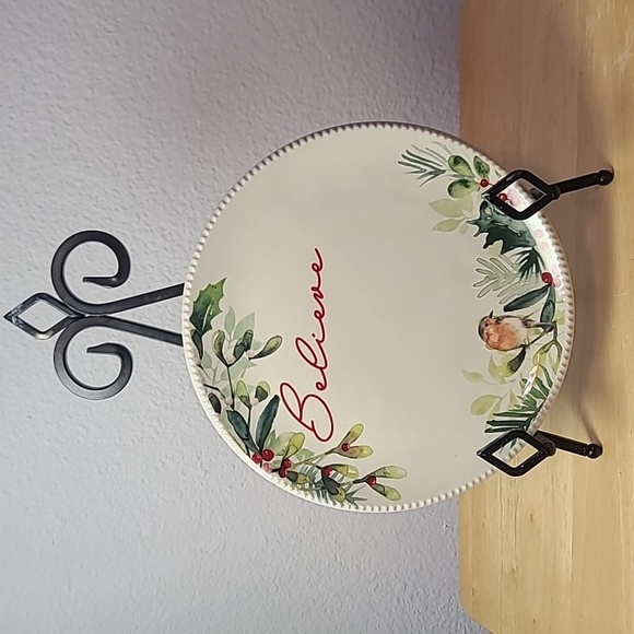 Set of 4 Better Homes and Garden Holiday plates Believe - Picture 1 of 3